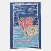 Snail on the Strawberry Geschirrtuch (Vertikal)