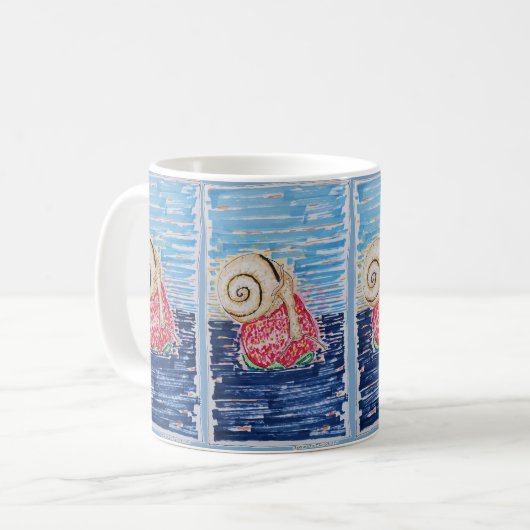 Snail on the Strawberry Kaffeetasse (Vorderseite Links)