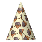 Snail Paper Party Happy Little Snails Partyhütchen (Rückseite)