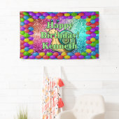 Snail Personalisiert Charakter Geburtstagsbanner Banner (Insitu)