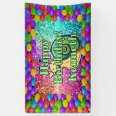 Snail Personalisiert Charakter Geburtstagsbanner Banner (Vertikal)