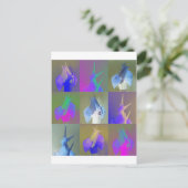 Snail Pop Art Postkarte (Stehend Vorderseite)