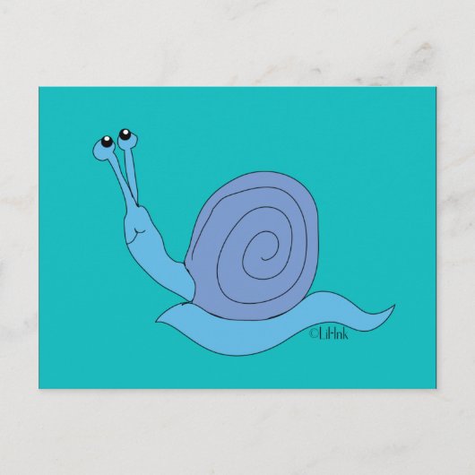 Snail Postcard Postkarte (Vorderseite)