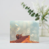 Snail Postcard Postkarte (Stehend Vorderseite)