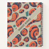 Snail Rainbow Personalisiertes Muster Notizblock (Rückseite)