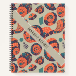 Snail Rainbow Personalisiertes Muster Notizblock