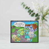 Snail Real Anwesen Sales Funny Gifts & Sammlerstüc Postkarte (Stehend Vorderseite)