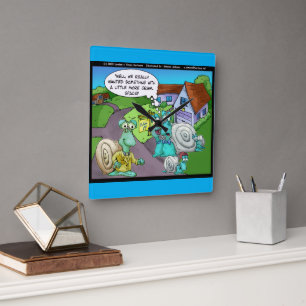 Snail Real Anwesen Sales Funny Gifts & Sammlerstüc Quadratische Wanduhr