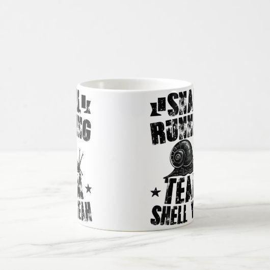 Snail Running Team Funny Sarcastic Snail Running T Kaffeetasse (Mittel)