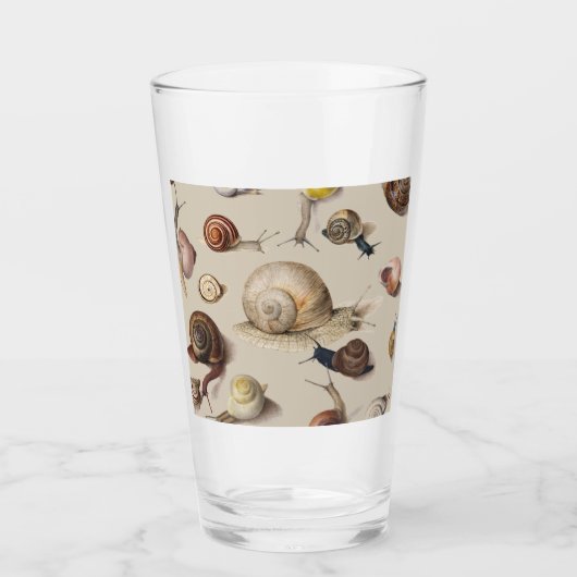 Snail Slug Garden Haustier Gastropod Botanische Sc Glas (Vorderseite)