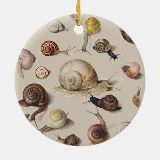 Snail Slug Garden Haustier Gastropod Botanische Sc Keramik Ornament (Hinten)
