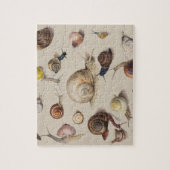 Snail Slug Garden Haustier Gastropod Botanische Sc Puzzle (Vertikal)