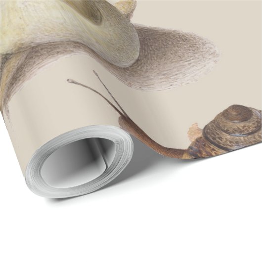 Snail Slug Garden Pet Gastropod Botanical Snails Geschenkpapier (Rolleneckpunkt)