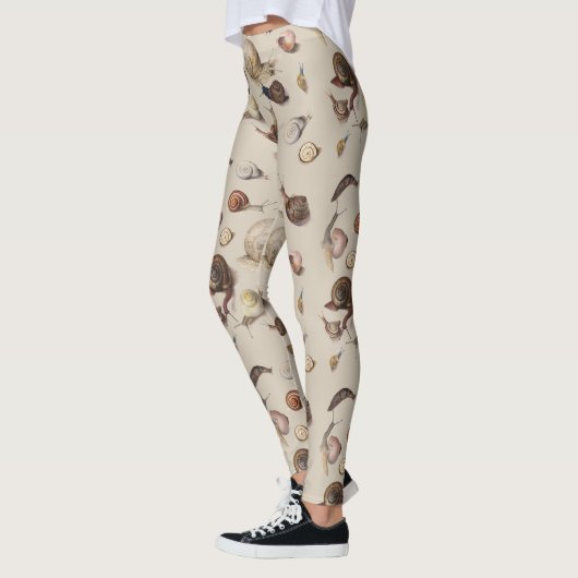 Snail Slug Garden Pet Gastropod Botanical Snails Leggings (Links)