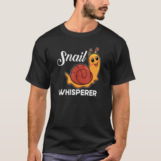 Snail Snail Present Snail Whisperer T-Shirt (Vorderseite)