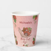 Snail & Strawberry 'Berry First' Party Cups Pappbecher (Vorderseite)