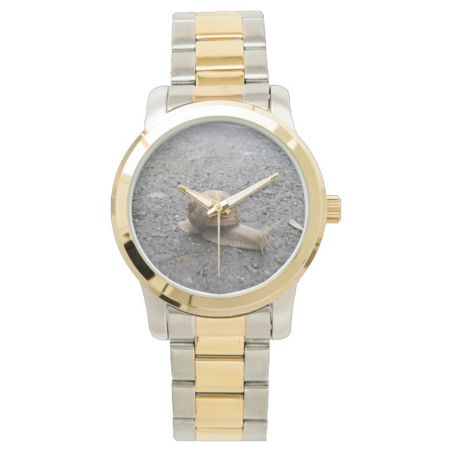 Snail Walk Armbanduhr (Vorderseite)
