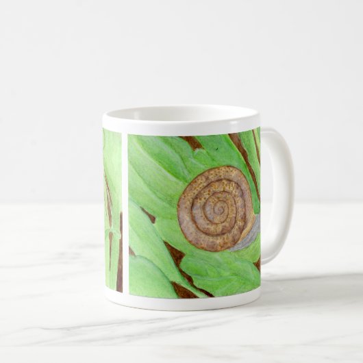 Snail Watercolor Kaffeetasse (VorderseiteRechts)