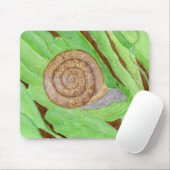 Snail Watercolor Mousepad (Mit Mouse)
