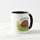 Snailed es Schwarz-Wecker-Tasse Tasse (VorderseiteRechts)