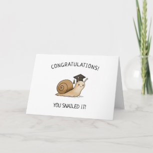 Snailed It Abschluss Pun Neue Grad Punny Begrüßung Karte