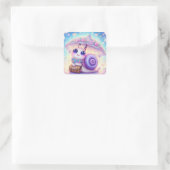Snailmail-Aufkleber Quadratischer Aufkleber (Tasche)