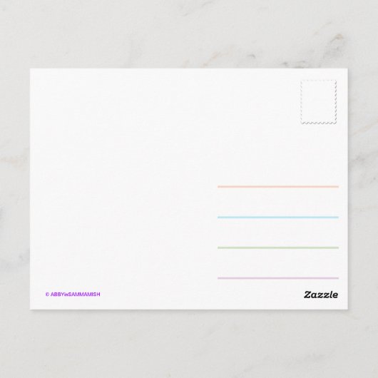 SnailMail Postcard Postkarte (Rückseite)