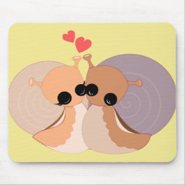 Snails Couple Mouse Pad Liebe Mousepad