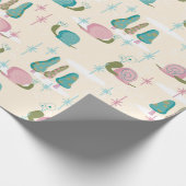 Snails - MidCentury Retro - große Skala — Geschenkpapier (Ecke)