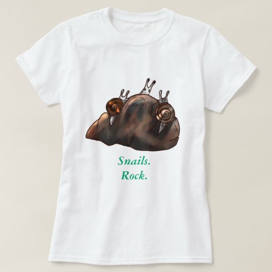 Snails Rock T-Shirt (Design vorne)