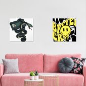 snake and emojis bilderwand sets (Wohnzimmer)