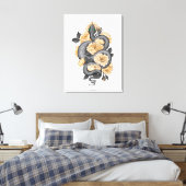 Snake and yellow roses leinwanddruck (Insitu (Schlafzimmer))