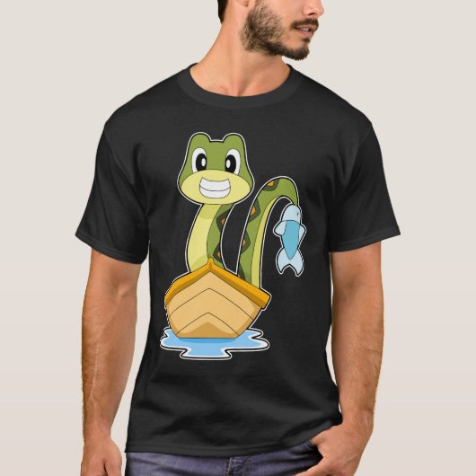 Snake Angler Fish Fishing T-Shirt (Vorderseite)