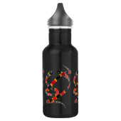 Snake Art Black Red Edelstahlflasche (Links)