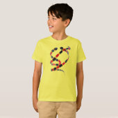 Snake Art Funny Animal T-Shirt (Vorne ganz)