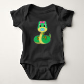 Snake Baby Schnuller Baby Strampler (Vorderseite)