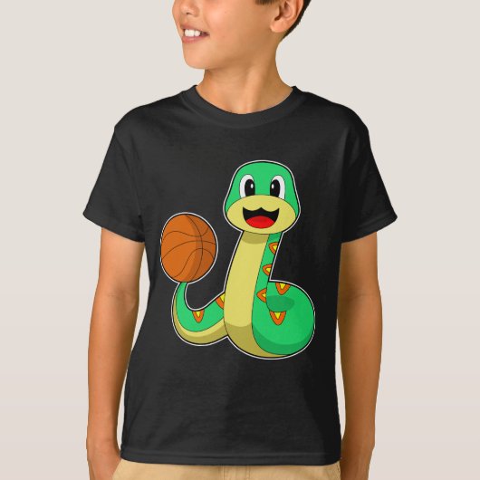 Snake Basketball player Basketball T-Shirt (Vorderseite)