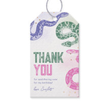 Snake Birthday Party Fevor Tags
