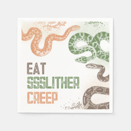 Snake Birthday Party Napkins Serviette