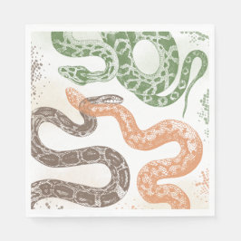 Snake Birthday Party Napkins Serviette