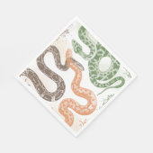 Snake Birthday Party Napkins Serviette (Ecke)