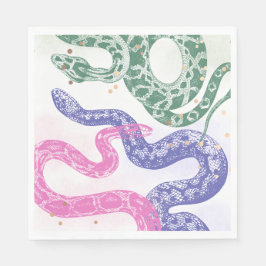 Snake Birthday Party Napkins Serviette