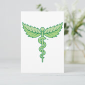 Snake Caduceus Einladungen