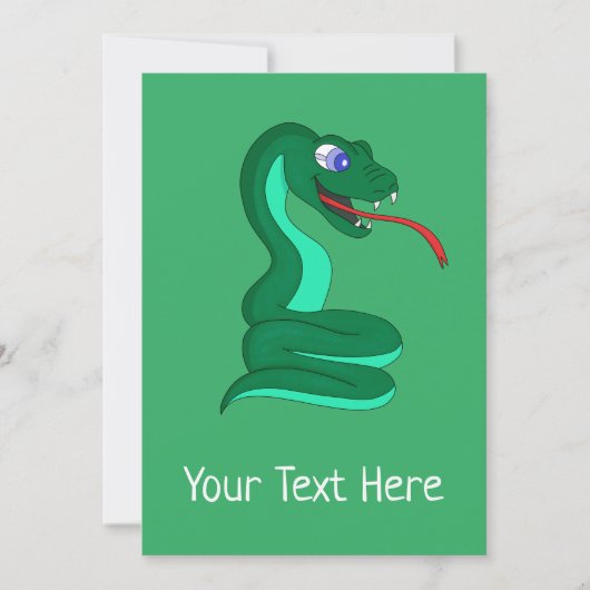 Snake Card Feiertagskarte (Vorderseite)
