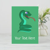 Snake Card Feiertagskarte (Stehend Vorderseite)