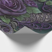 Snake Celtic Knot Lila Geschenkpapier (Ecke)