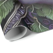 Snake Celtic Knot Lila Geschenkpapier (Rolleneckpunkt)