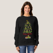 Snake Christmas Tree Lights  Snake Xmas Sweatshirt (Vorne ganz)