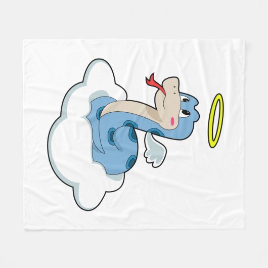 Snake Cloud Angel Fleecedecke (Vorderseite (Horizontal))