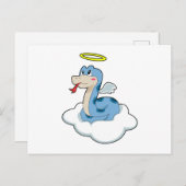 Snake Cloud Angel Postkarte (Vorne/Hinten)